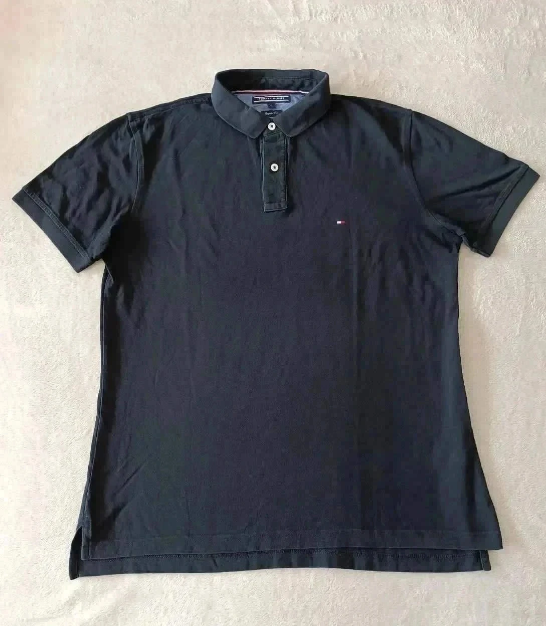 Polo Tommy Hilfiger preto Tamanho L – photo 2